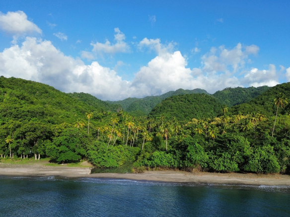Mahaut Estate Soufriere beach front land For Sale