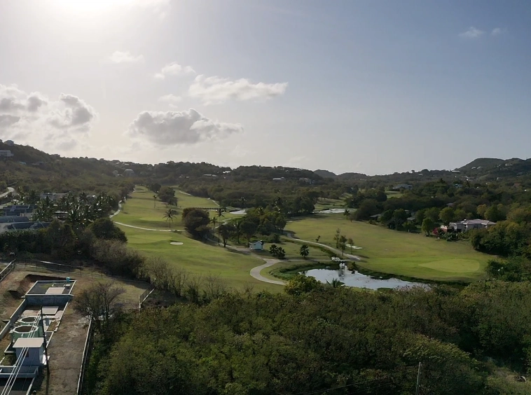 St Lucia real estate agent Cas En Bas Land No 386 for sale golf