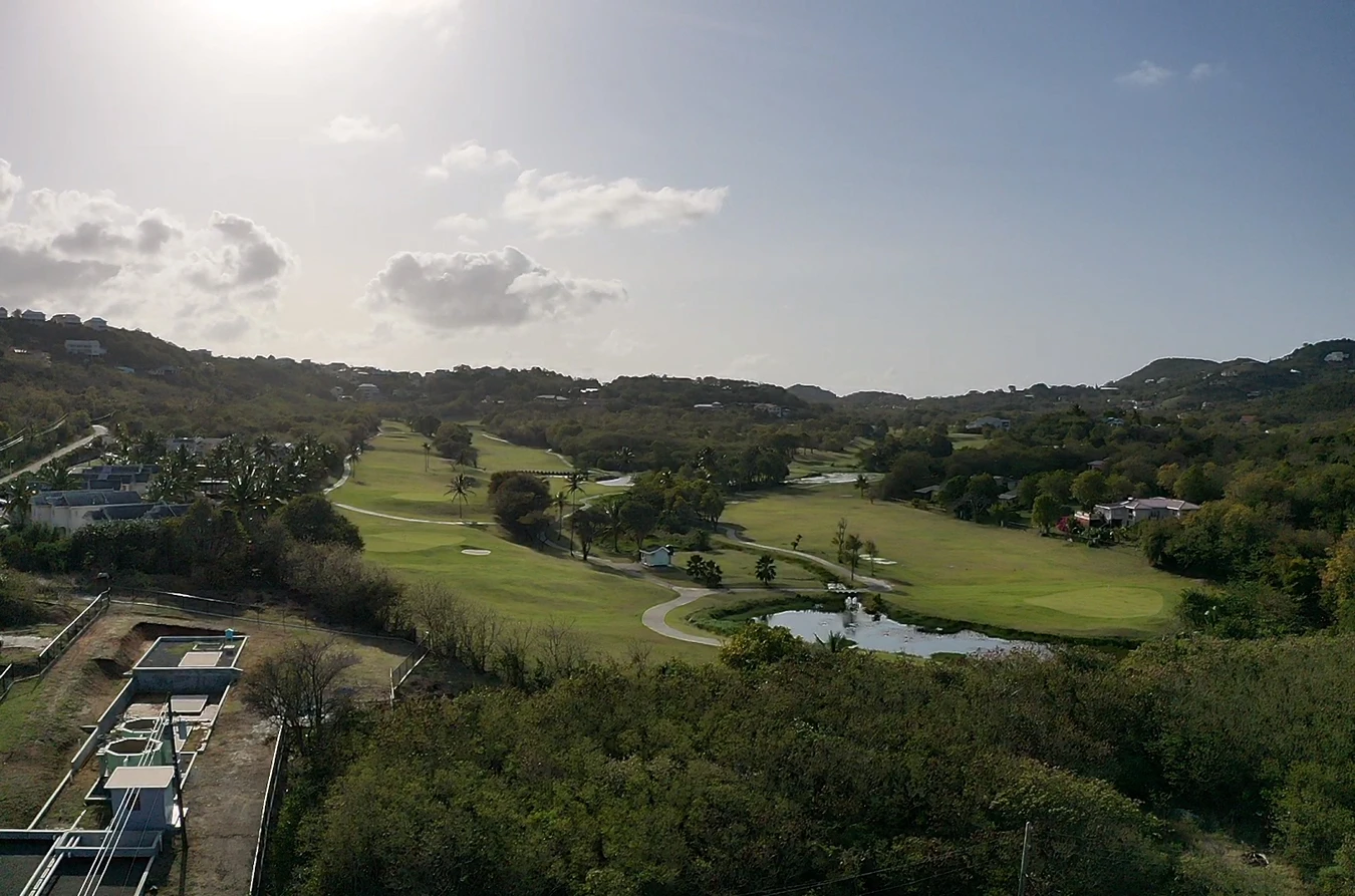 St Lucia real estate agent Cas En Bas Land No 386 for sale golf