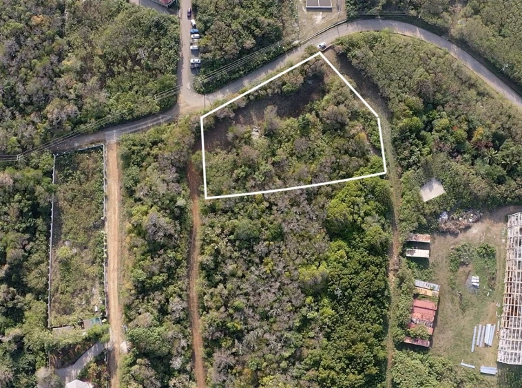 St Lucia real estate agent Cas En Bas Land No 386 for sale