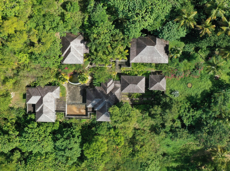 st lucia real estate - val des piton soufriere -for sale aerial view