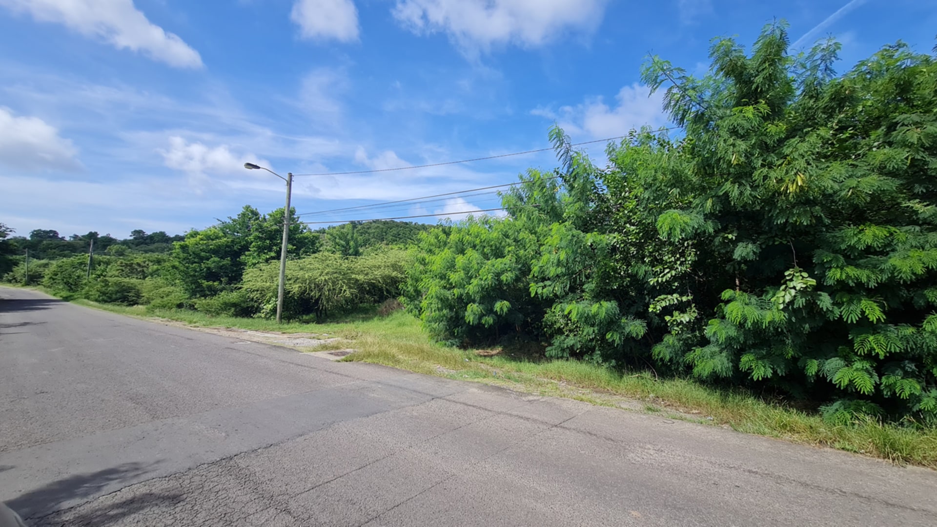 St Lucia real estate Pigeon Island Causeway Land for sale road side