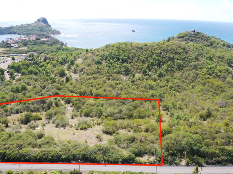 St Lucia real estate Pigeon Island Causeway Land for sale big corner lot