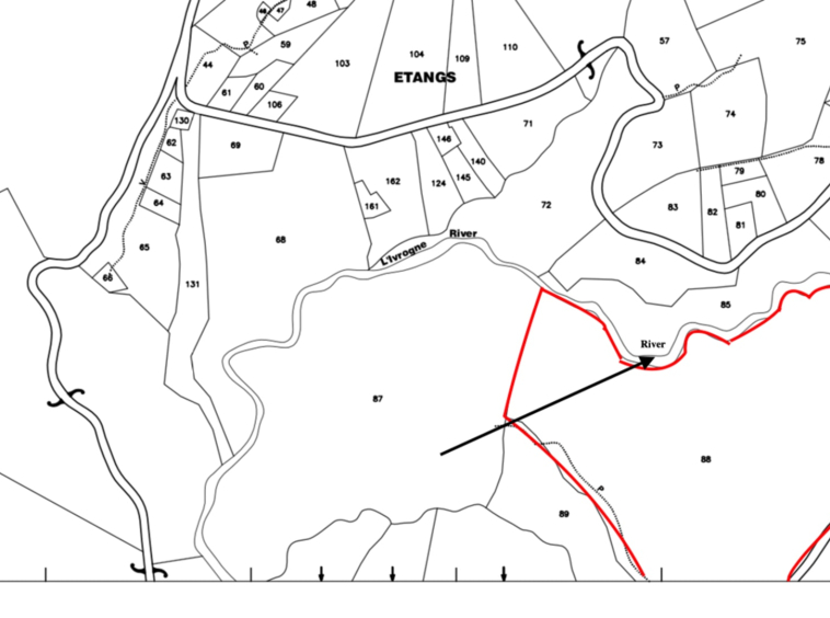 Land For Sale in Choiseul st lucia- 23 Acres survey plan