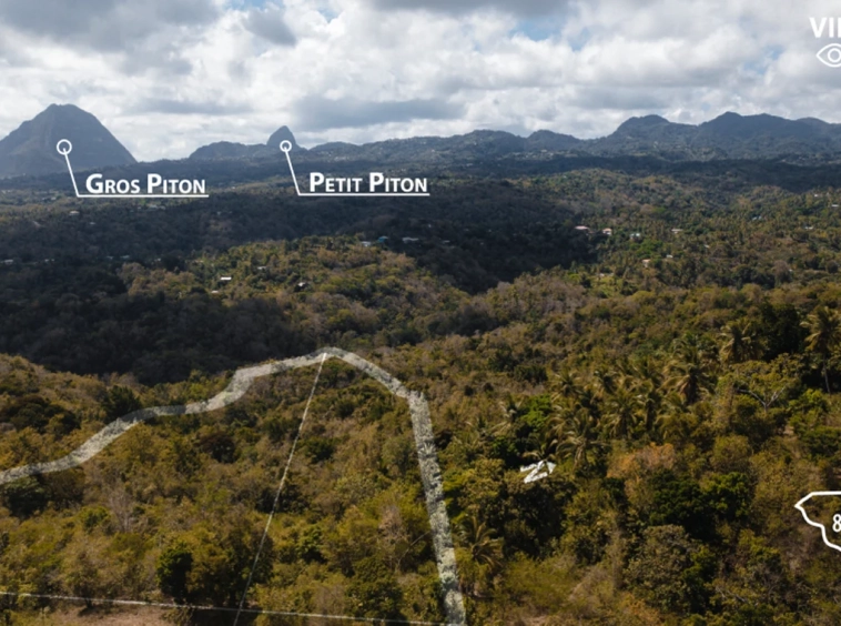st lucia real estate land for sale Morne Paul Laborie caribbean sea