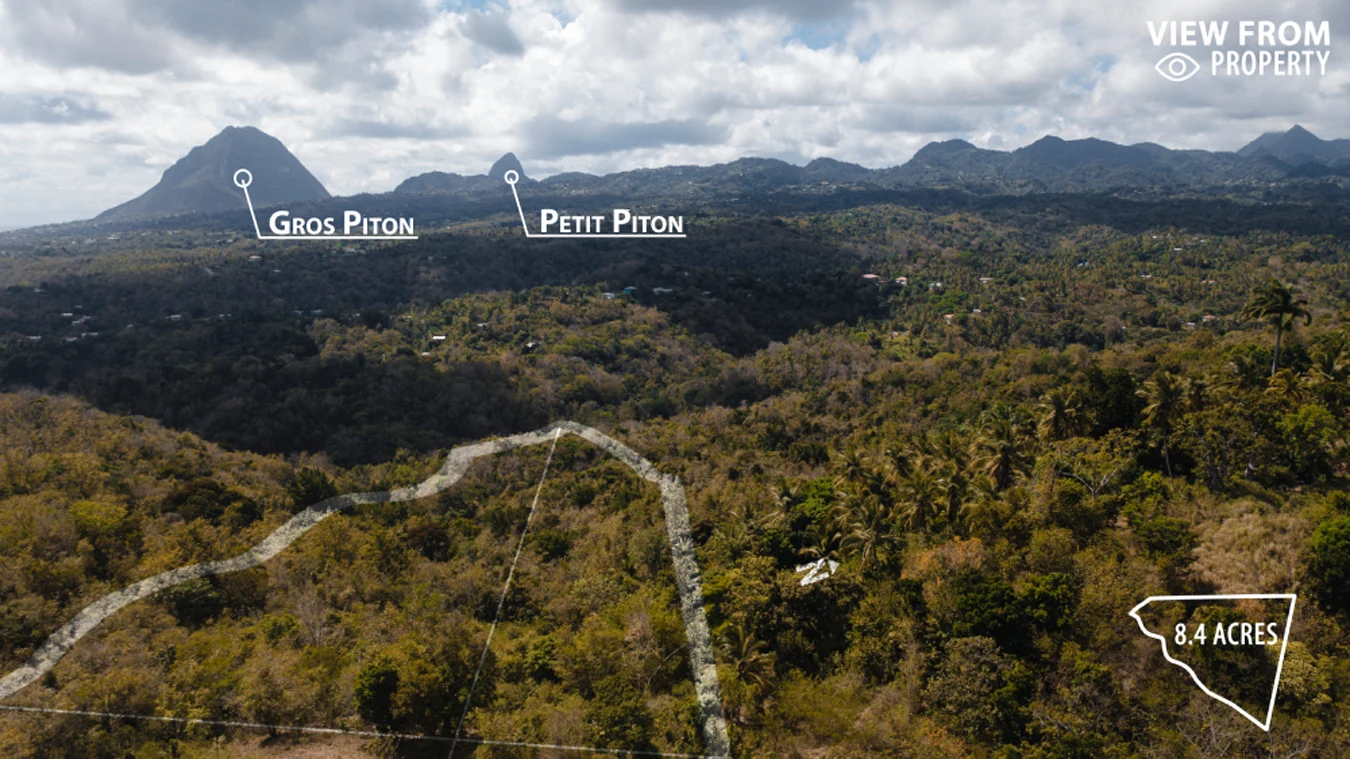st lucia real estate land for sale Morne Paul Laborie caribbean sea