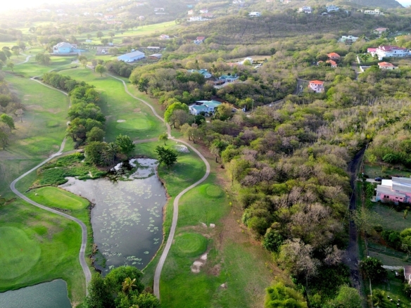 St lucia Realtor Golf Course View Land No 150 for sale sandals