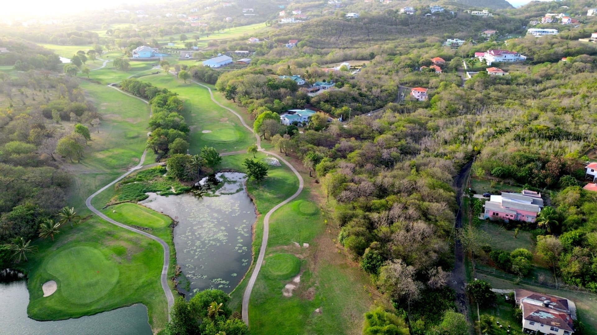 St lucia Realtor Golf Course View Land No 150 for sale sandals