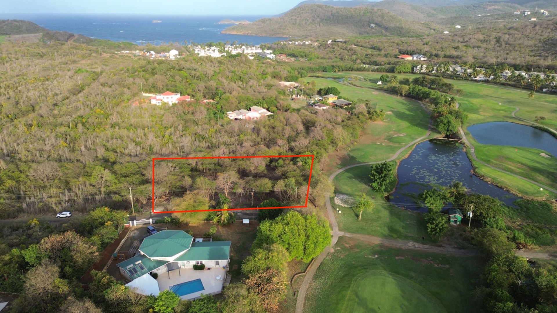 St lucia Realtor Golf Course View Land No 150 for sale beautiful