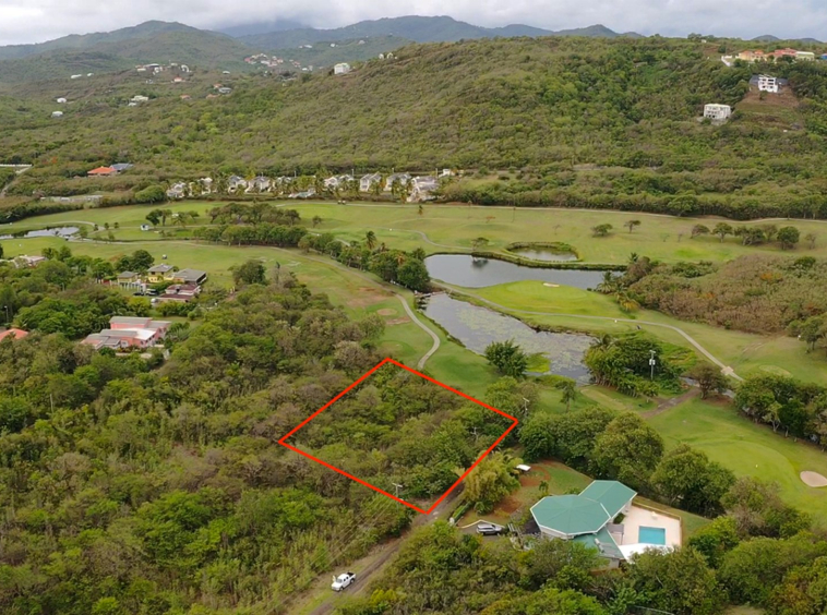 St lucia Realtor Golf Course View Land No 150 for sale must buy