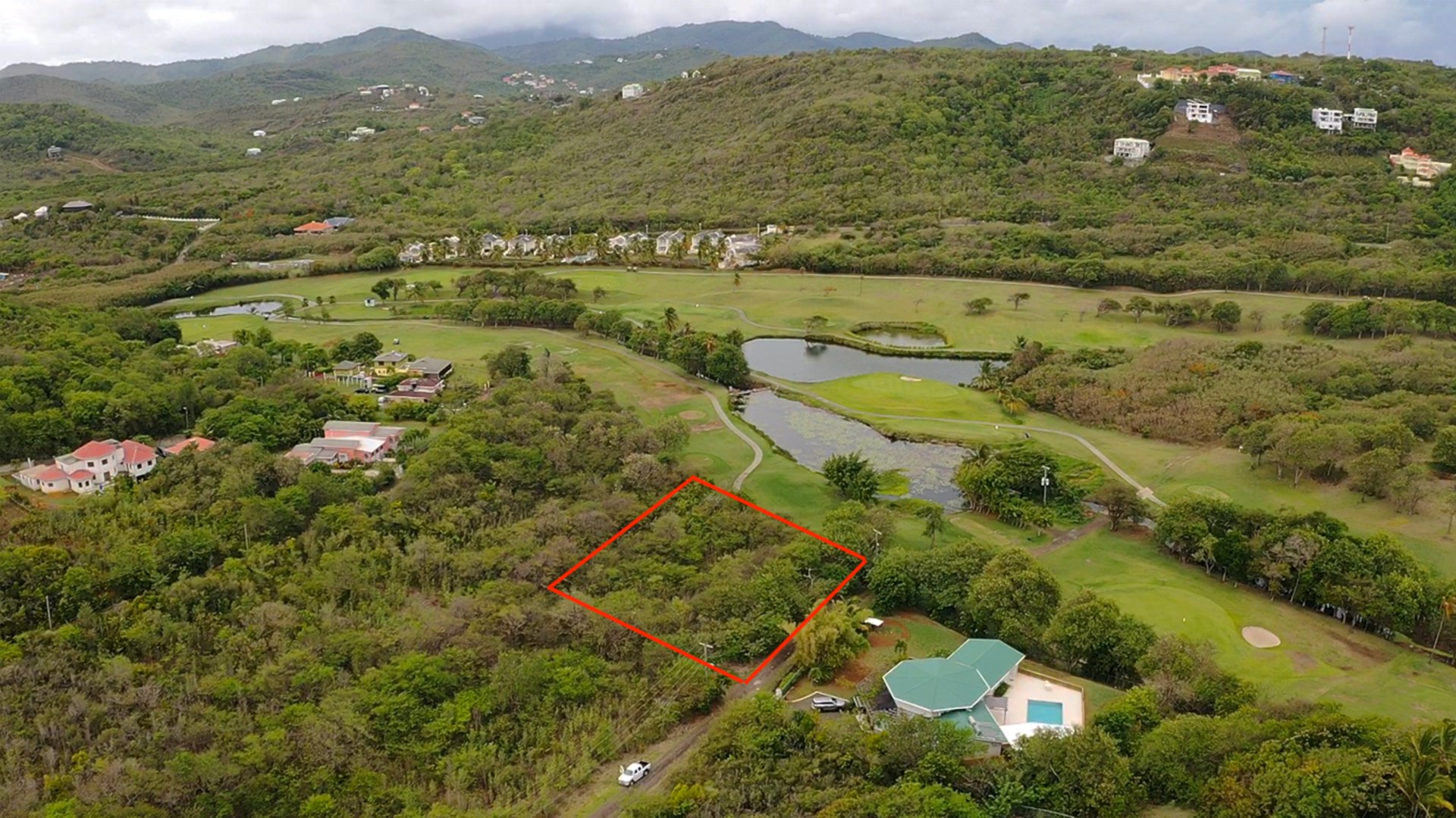 St lucia Realtor Golf Course View Land No 150 for sale must buy