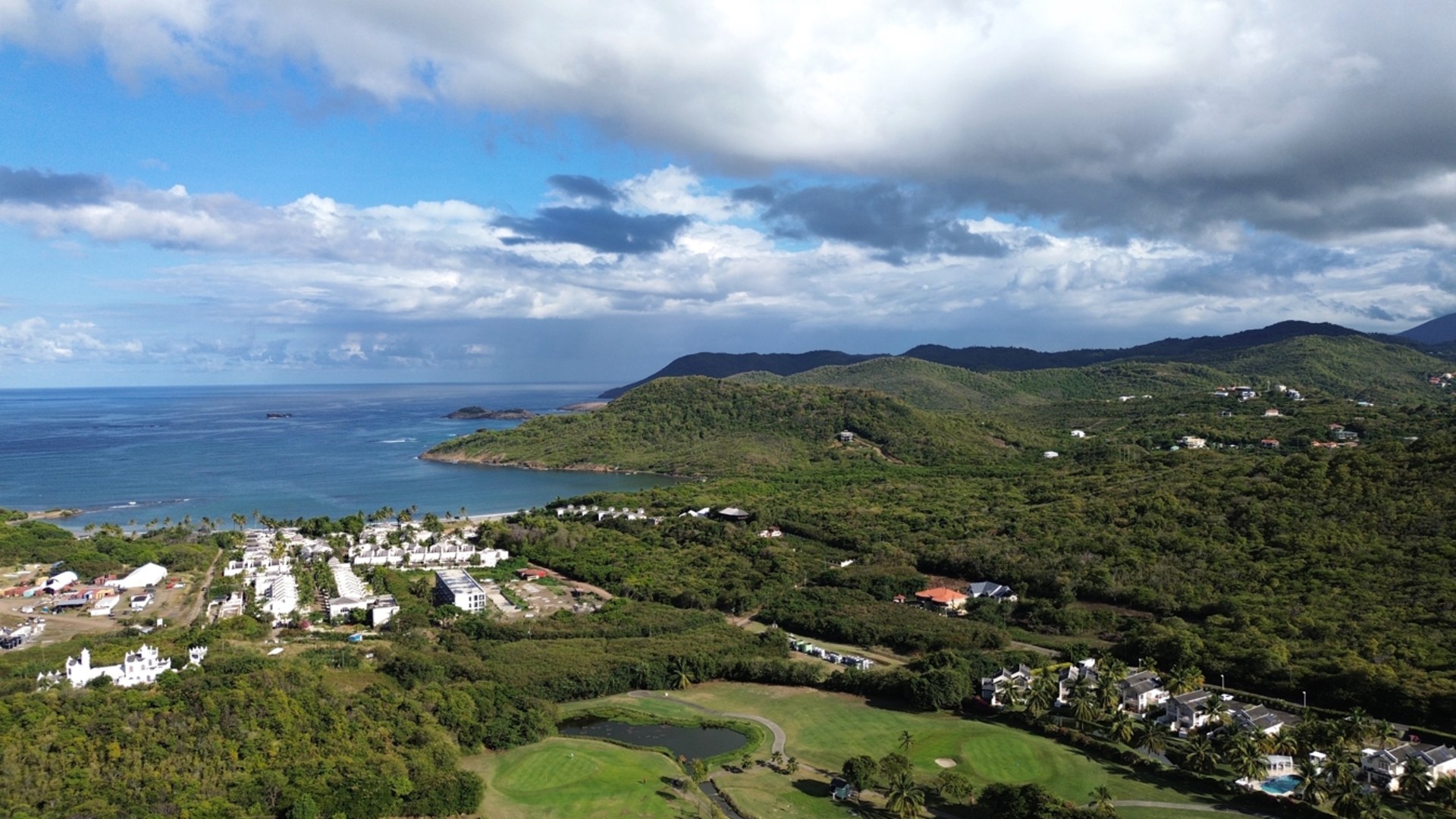 St lucia Realtor Golf Course View Land No 150 for sale mountains