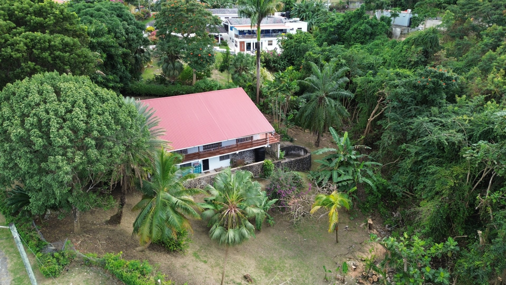 st lucia real estate - villa jolie for sale big lawn