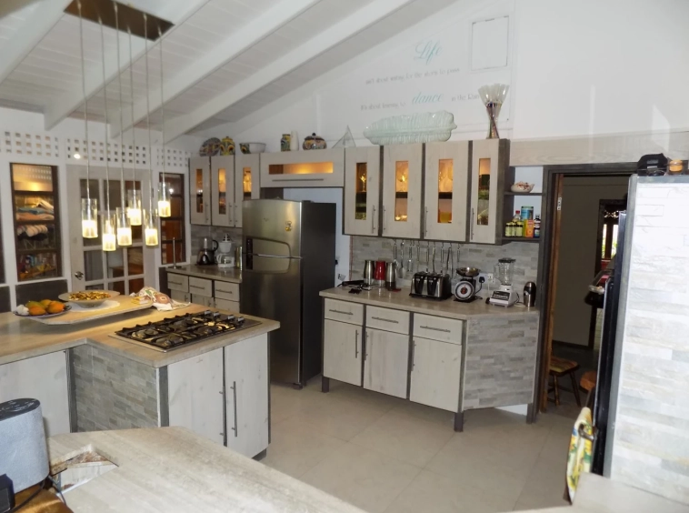 houses for sale in st lucia - Villa Zatarra For Sale in St Lucia Caribbean kitchen