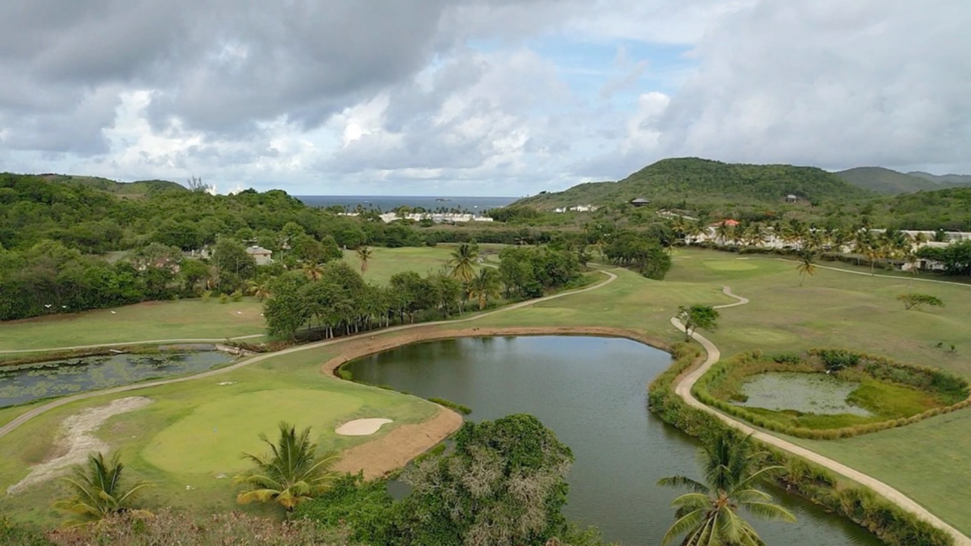 st lucia real estate land for sale Island Villas Site golf ponds