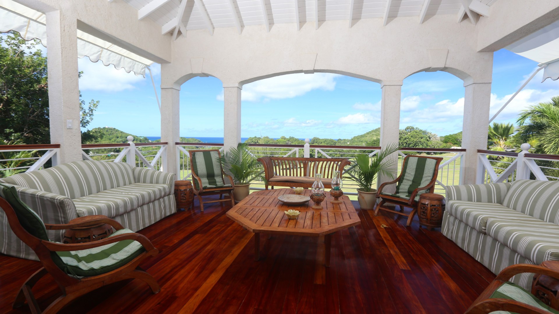 st lucia real estate - golf ridge villa for sale patio