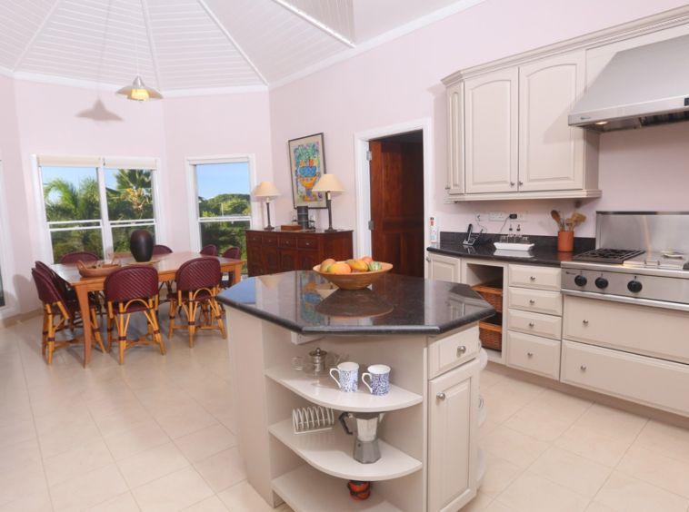 st lucia real estate - golf ridge villa for sale kitchen