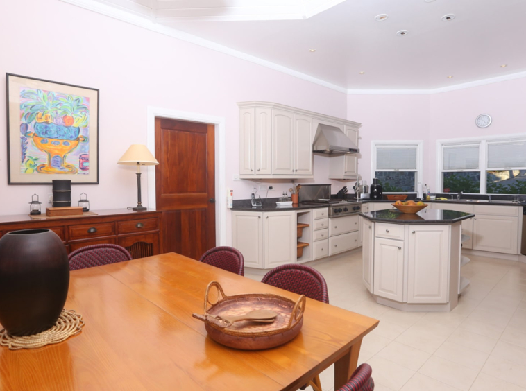 st lucia real estate - golf ridge villa for sale table