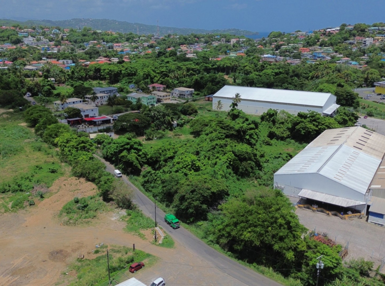 st lucia real estate land for sale Bois D'Orange Lot No 565 aerial vews
