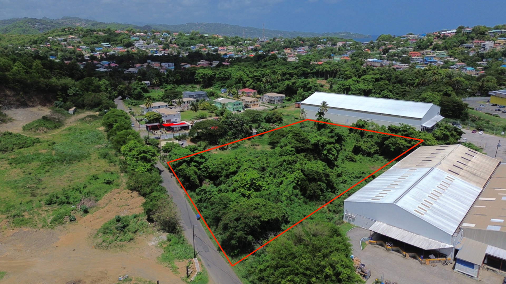 st lucia real estate land for sale Bois D'Orange Lot No 565 road side