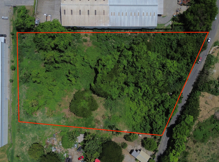 st lucia real estate land for sale Bois D'Orange Lot No 565 rectangle