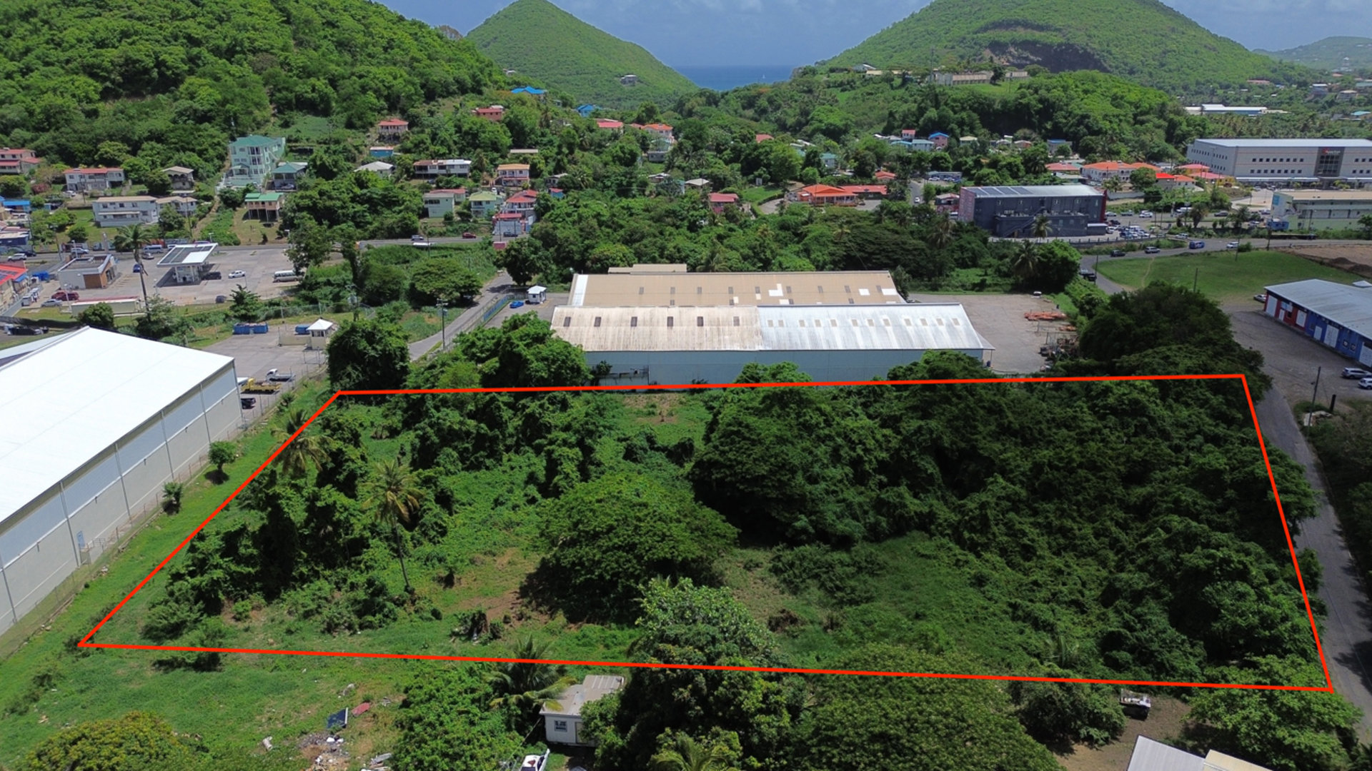 st lucia real estate land for sale Bois D'Orange Lot No 565 flat commercail