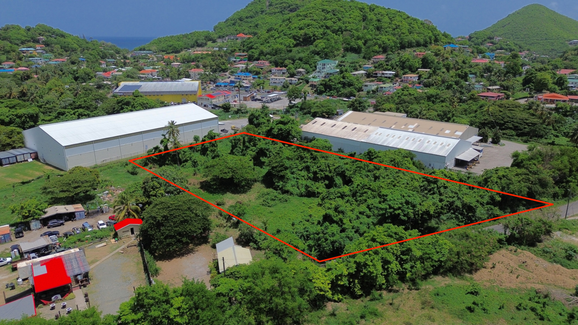 st lucia real estate land for sale Bois D'Orange Lot No 565 commercial