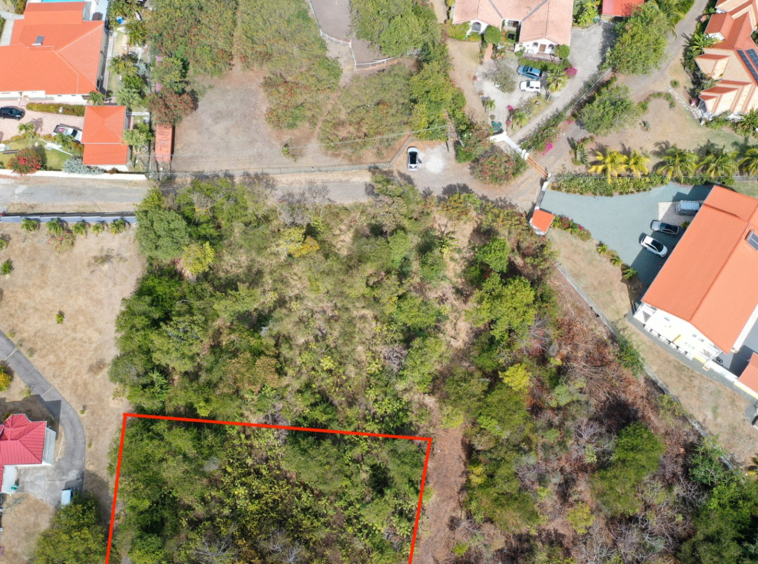 St Lucia real estate agent Golf Course View Land 658 for sale cap estate aerial